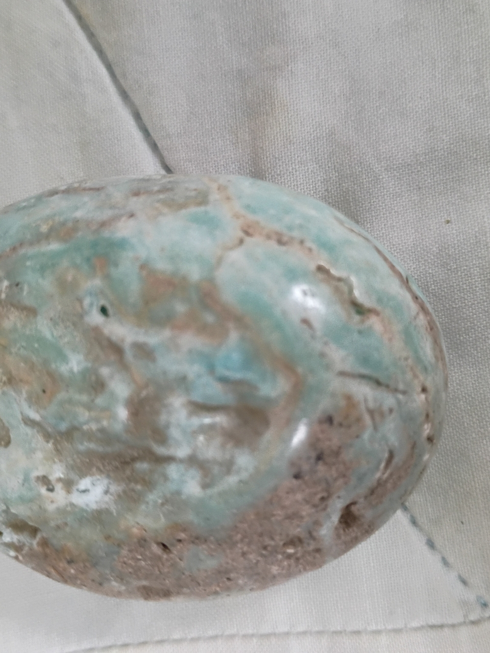 Turquoise Chrysocolla Palm Stone